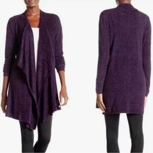 Barefoot Dreams Bamboo Chic Lite “Calypso” Wrap Cardigan with waterfall front